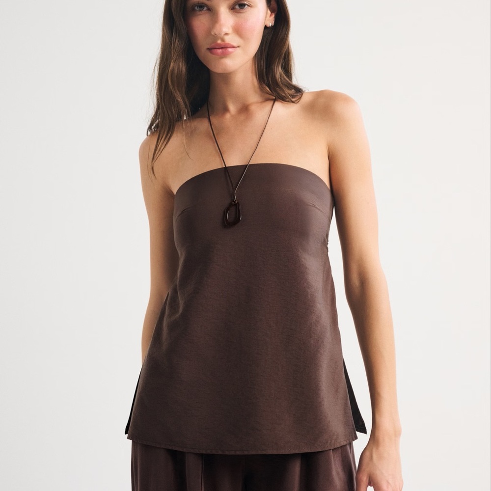A&F Strapless Brown Top